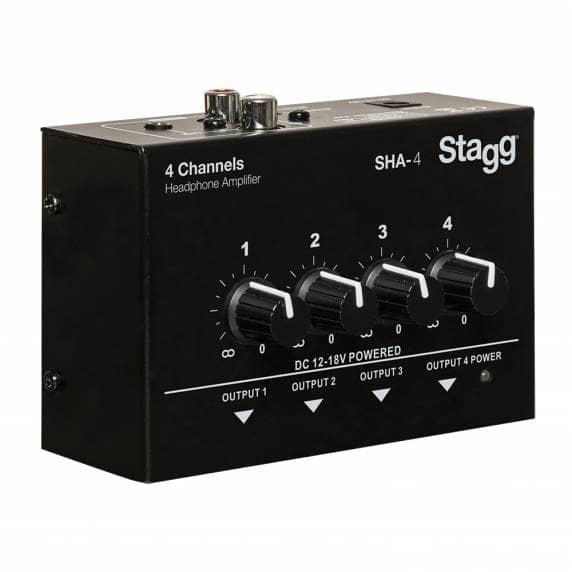 Stagg SHA-4 Stereo Four Channels Headphone Amplifier