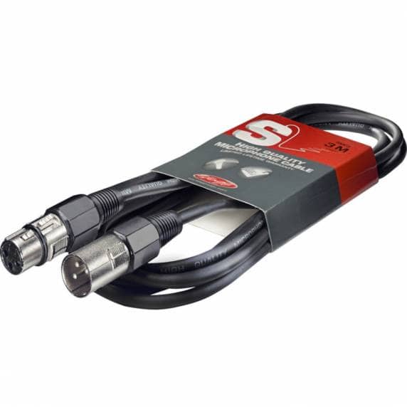 Stagg SMC3 3m XLR to XLR Microphone Cable - Black