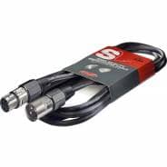 Stagg SMC3 3m XLR to XLR Microphone Cable - Black