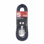 Stagg SMC6 6M XLR to XLR Microphone Cable - Black