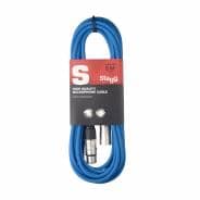 Stagg SMC6-CBL 6M XLR to XLR Microphone Cable - Blue