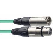 Stagg SMC6-CGR 6M XLR to XLR Microphone Cable - Green
