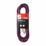 Stagg SMC6-CPP 6M XLR to XLR Microphone Cable - Purple