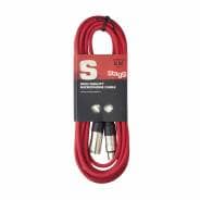 Stagg SMC6-CRD 6M XLR to XLR Microphone Cable - Red