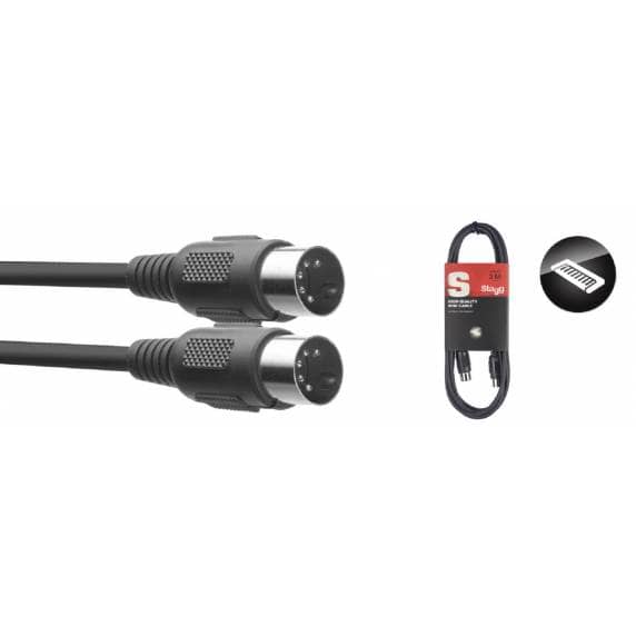 Stagg SMD3 E 5-Pin MIDI Cable, 3m