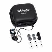 Stagg SPM-435 4 Driver In-Ear Monitors, Black