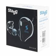 Stagg SPM-435 4 Driver In-Ear Monitors, Black