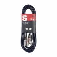Stagg Twin RCA Male to Twin RCA Male Cable - 6 metres