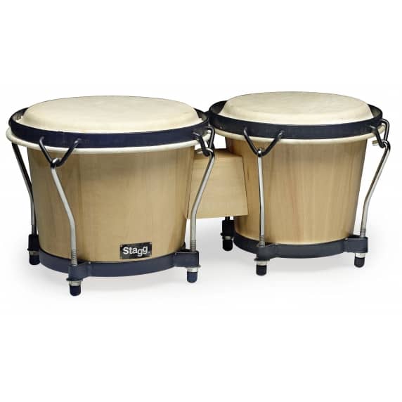 Stagg Wooden Bongos, 6" and 7"