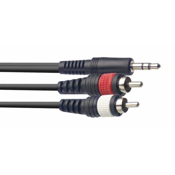 Stagg Y cable, mini jack/RCA (m/m), 6 m (20')