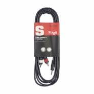 Stagg Y cable, mini jack/RCA (m/m), 6 m (20')