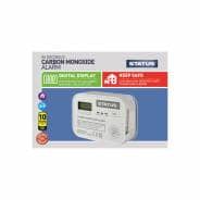 Status 85db Carbon Monoxide Digital Alarm 3 x AA - White