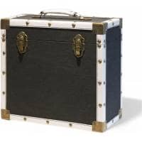 Steepletone 12" Vinyl Record Storage Box - Black Cloth