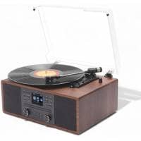Steepletone Austin Music Centre with Record Player, CD, DAB, Bluetooth & More!