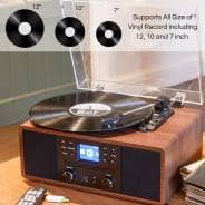 Steepletone Austin Music Centre with Record Player, CD, DAB, Bluetooth & More!