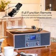 Steepletone Austin Music Centre with Record Player, CD, DAB, Bluetooth & More!
