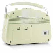 Steepletone Brighton BT 60s Retro Portable MW/LW/FM Radio with Bluetooth - Beige