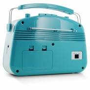 Steepletone Brighton BT 60s Retro Portable MW/LW/FM Radio with Bluetooth - Duck Egg Blue