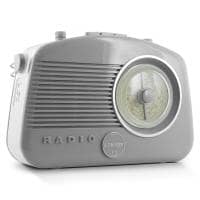 Steepletone Brighton BT 60s Retro Portable MW/LW/FM Radio with Bluetooth - Grey