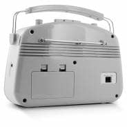 Steepletone Brighton BT 60s Retro Portable MW/LW/FM Radio with Bluetooth - Grey