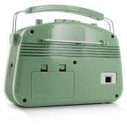 Steepletone Brighton BT 60s Retro Portable MW/LW/FM Radio with Bluetooth - Sage Green