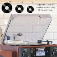 Steepletone Houston XP High-Power 6-In-1 Music Centre (Black Front)