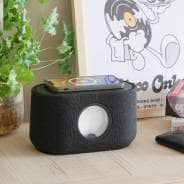 Steepletone Magna Sound - Bluetooth Magnetic Fluid Speaker with Wireless Phone Charging (Dark Grey)
