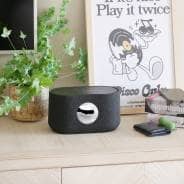 Steepletone Magna Sound - Bluetooth Magnetic Fluid Speaker with Wireless Phone Charging (Dark Grey)