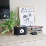 Steepletone Magna Sound - Bluetooth Magnetic Fluid Speaker with Wireless Phone Charging (Dark Grey)