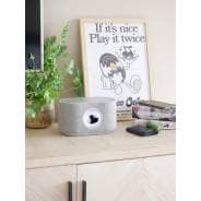 Steepletone Magna Sound - Bluetooth Magnetic Fluid Speaker with Wireless Phone Charging (Light Grey)