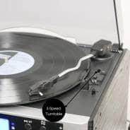 Steepletone Phoenix 6-In-1 Music Centre - Bluetooth, MP3, FM Radio, CD, Cassette Player