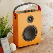 Steepletone REDEFY - High Power Luxury Bluetooth Speaker (Retro Pop Orange)