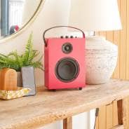 Steepletone REDEFY - High Power Luxury Bluetooth Speaker (Retro Pop Red)