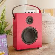 Steepletone REDEFY - High Power Luxury Bluetooth Speaker (Retro Pop Red)