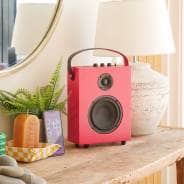 Steepletone REDEFY - High Power Luxury Bluetooth Speaker (Retro Pop Red)