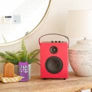 Steepletone REDEFY - High Power Luxury Bluetooth Speaker (Retro Pop Red)