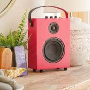 Steepletone REDEFY - High Power Luxury Bluetooth Speaker (Retro Pop Red)