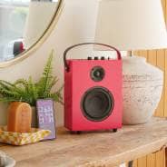 Steepletone REDEFY - High Power Luxury Bluetooth Speaker (Retro Pop Red)
