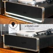 Steepletone Richmond All-In-One Record Player Turntable with Bluetooth (Black)