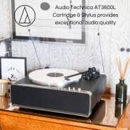 Steepletone Richmond All-In-One Record Player Turntable with Bluetooth (Black)