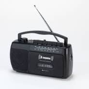 Steepletone SCR209 - Retro MW/FM Radio Cassette Player and Recorder - Black