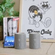 Steepletone SPLIT - Portable Two-In-One Split Bluetooth Speaker (Light Grey)