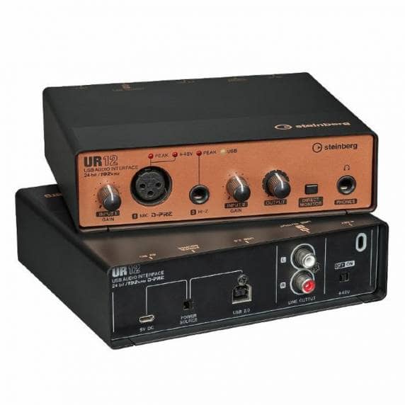 Steinberg UR12B 2 x 2 Audio Interface - Black/Copper