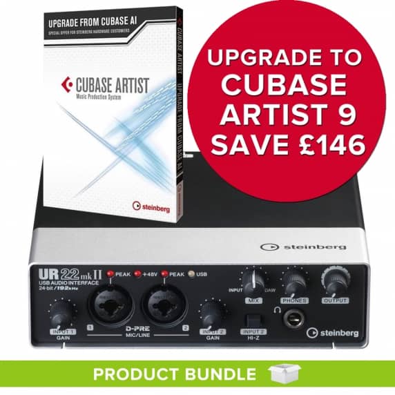 Steinberg UR22 MKII + Cubase 10 Artist Bundle