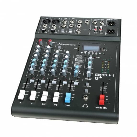 Studiomaster Club XS 6+ 6-Channel Bluetooth Mixer