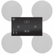 Systemline E50 Bluetooth Music System - Black Panel with 4x 6.5" Ceiling Speakers