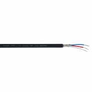 Tour Grade 1-Pair Screened DMX Cable - 100m Drum Black