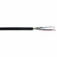 Tour Grade 2-Pair Screened DMX Cable - 100m Drum Black	