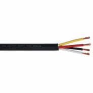 Tour Grade 4-Core 4x4.0mm Speaker Cable - 100m Drum Black