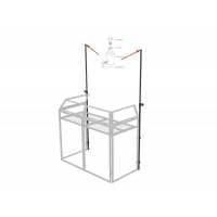 Ultimax DJ Booth Lighting Pole with Spigots and Carry Bag - White